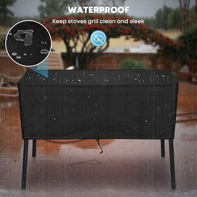 Stanbroil Patio Cover for Camp Chef 2 Burners Stove, Outdoor Stove Cover for 14'' x 32'' Camp Stove, Fits OSD-60LW, EX-60, CC-60, DL-60, DC-60LW, DH-280, DH-170, SOC-60
