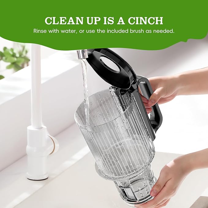 Cold Press Juicer, Juicer Machines with 4.35'' Wide Feed Chute, Stainless Steel Masticating Juicers Easy to Clean, Ergonomic Operational Panel Design, High Juice Yield, Golden Knob