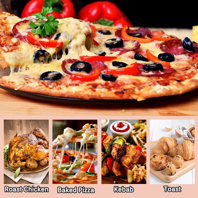 Onlyfire Pizza Stone for BBQ Oven and Grill - 15 x 12 Inch Rectangular Baking Stone Thermal Shock Resistant - Heavy Duty Large Ceramic Pizza Pan for Best Crispy Crust Pizza Bread