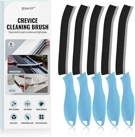 SXhyf Crevice Cleaning Brush - Grout Scrub Brush, House Cleaning Supplies, Gap Cleaning Tools, Home Essentials, Gifts for Women Men, Hard Bristle Crevice Cleaner Brush for Household Use, Bathroom