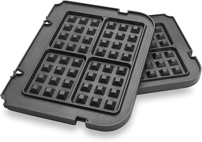 Waffle Plates Only for Cuisinart Griddler GR-4N, GR-5B, GR-6 and GRID-8N Series, Nonstick Coating Baking Waffle Plates by Gvode