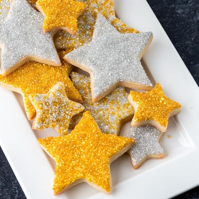 Sweets Indeed Sprinkles, Edible Sprinkle Sugar Mix, Perfect for Cake Decorations, Baking, Ice Cream, Cookies, Cupcake Topper, 5 ounces (Silver)