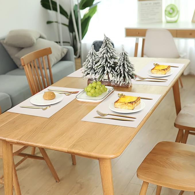 Large Silicone Heat Resistant Mat 78.7” x 15.7”, Nonslip Mats for Kitchen Counter, Countertop Protector, Nonstick Waterproof Craft Table Placemat, Translucent-White