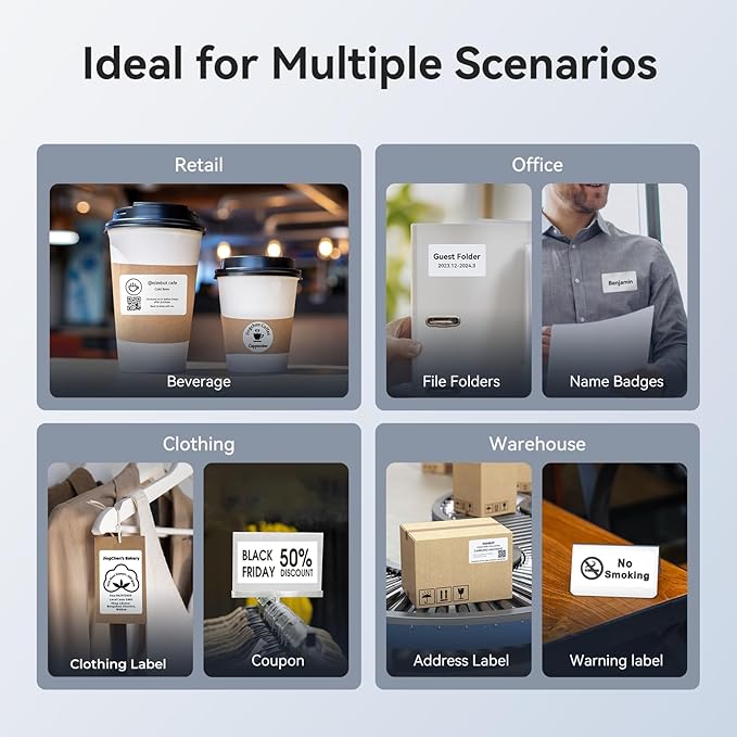 NIIMBOT K3 Label Printer, 3 Inch Desktop Label Maker with High-Speed, Bluetooth and USB Connection, Support Smartphone & PC, Thermal Label Maker for Small Business and Home Office