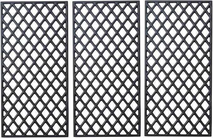 Grill Grate GR2210601-MM-00 Replacement Parts for Members Mark 5 Burner Gas Grill GR2210601-MM-00 Sam's Club Cooking Grids Cast Iron Grill Grates Broil King BBQ Rankam Grill Parts, 3 Pack