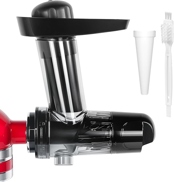Masticating Juicer Attachment for KitchenAid Stand Mixer, Masticating Juicer, Slow Juicer Attachment for KitchenAid All Models Stand Mixers,Black