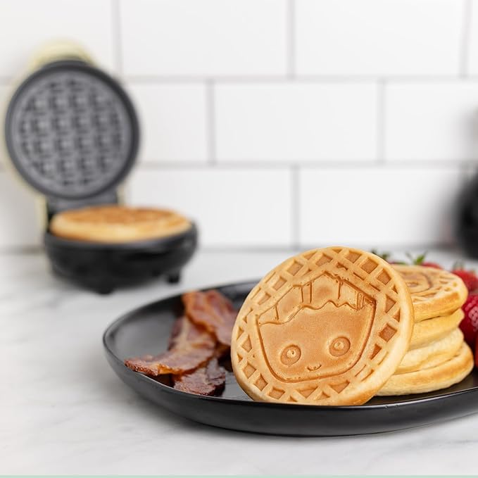 Uncanny Brands Groot Mini Waffle Maker - Cook With Your Favorite GOTG Character
