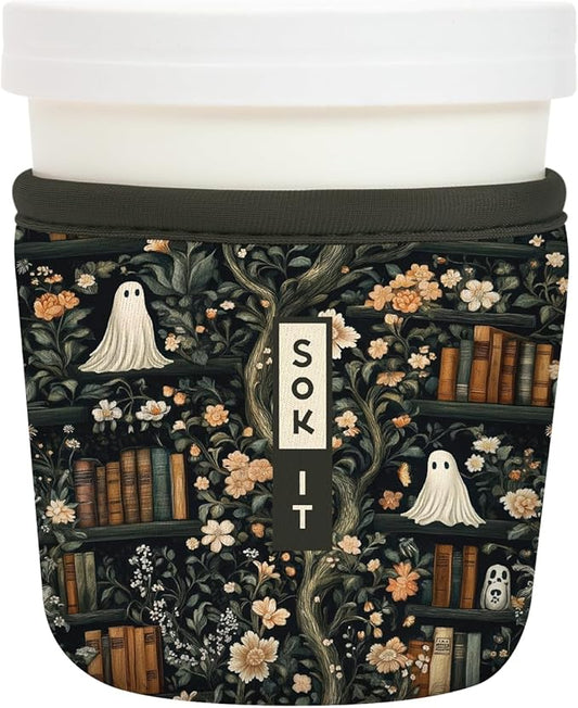 Sok It IceCreamSok Insulated Neoprene Cover (Ghost Stories, Tapered Ice Cream Pints)