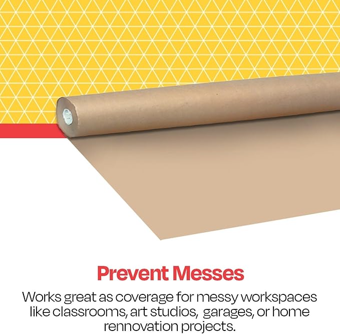 School Smart Butcher Kraft Paper Roll, 40 lbs, 48 Inches x 1000 Feet, Brown