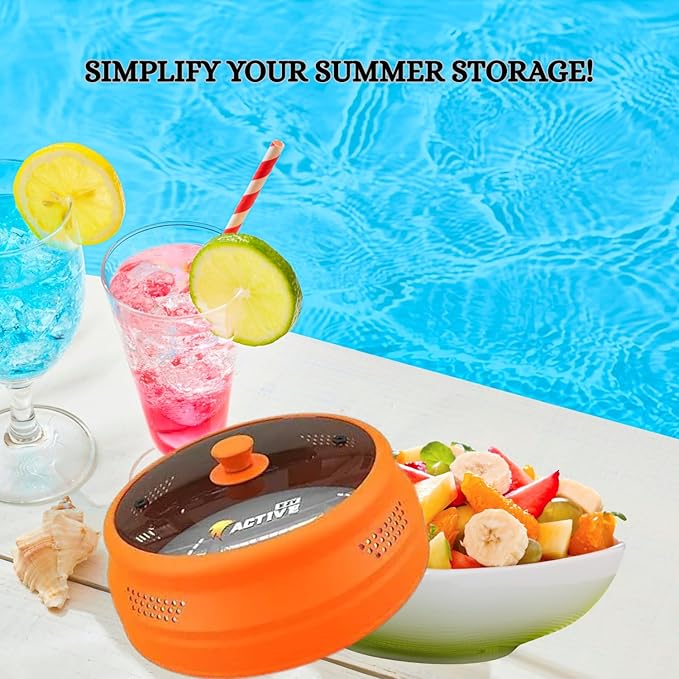 Collapsible Microwave Cover for Food - Silicone and Glass Splatter Guard Lid for 6-12 inch Plates & Bowls, Dishwasher Safe, Heat Resistant, BPA-Free, Gray