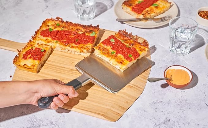 Ooni 14” Bamboo Pizza Peel – Wooden Pizza Peel 14 Inch, Pizza Spatula Paddle, Pizza Cutting Board, Wood Pizza Turning Peel, Pizza Oven Accessories, Pizza Tools, Pizza Peel Wood, Pizza Board