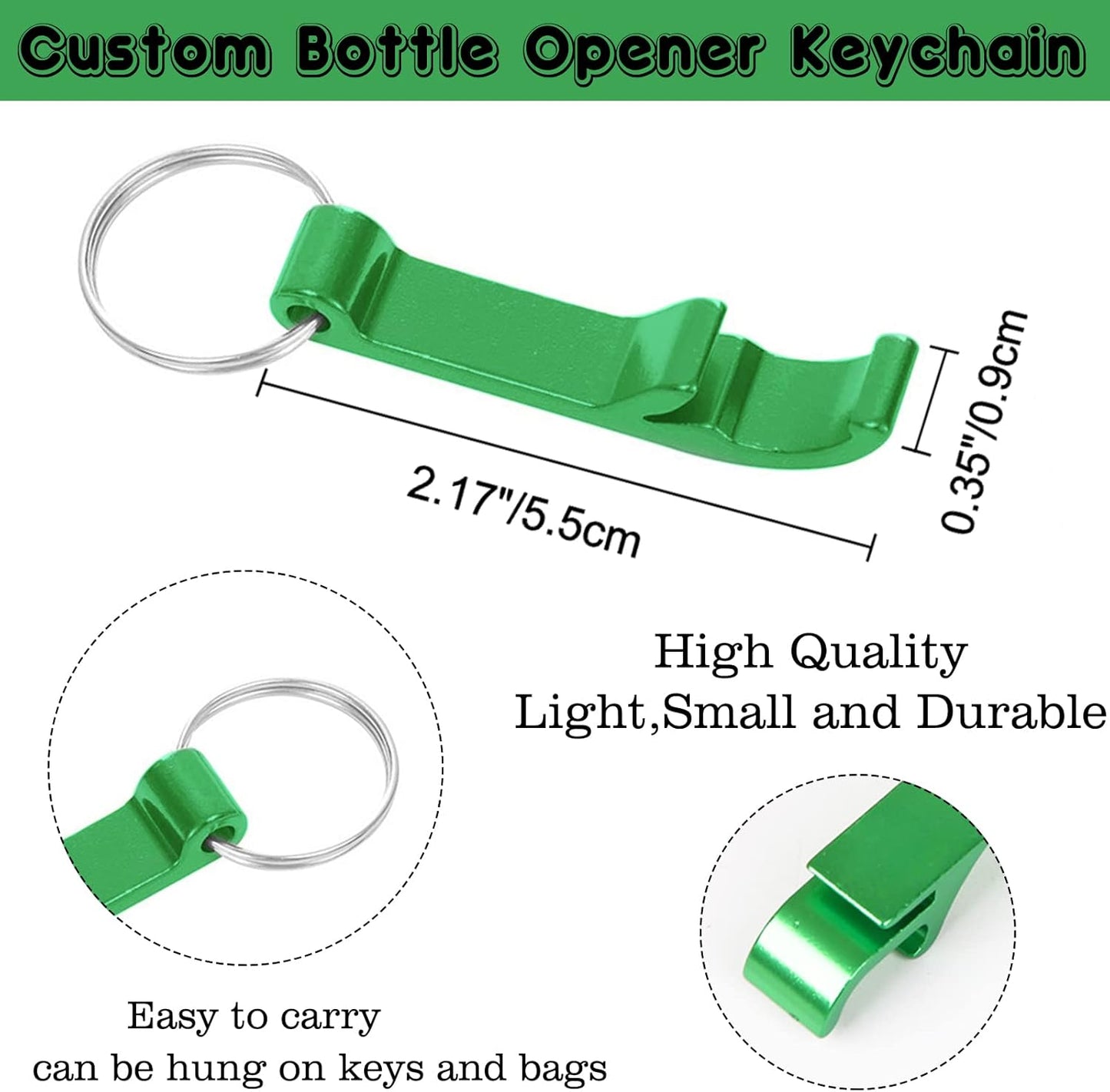 150PCS Personalized Bottle Opener Keychain Bulk Custom Beer Bottle Opener with Logo Text Engraved Wedding Bottle Opener Favors Customized Gifts for Guests Baby Shower Birthday Party-Red