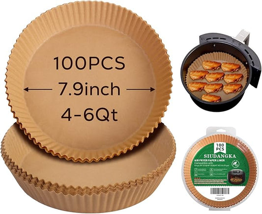 Air Fryer Liners for Ninja Air Fryer, 100 Pcs Disposable Paper Liner