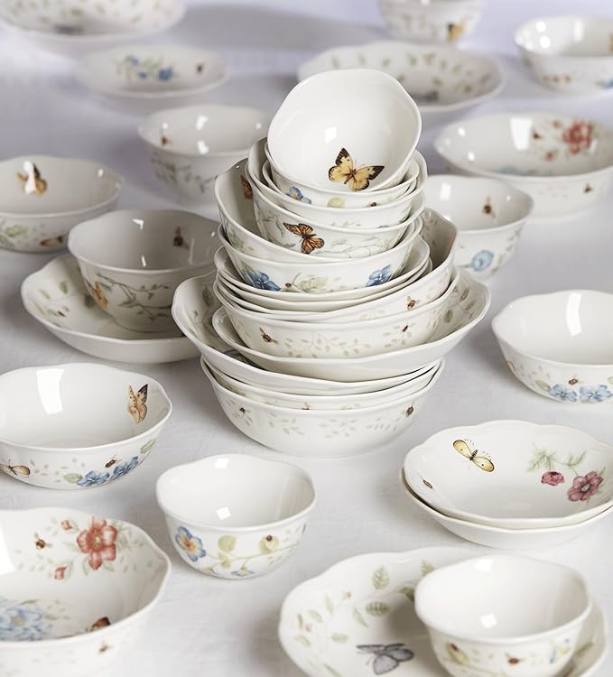 Lenox 896510 Butterfly Meadow Soup Bowls, Set Of 4