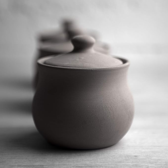 City to Cottage Ceramic Sugar Bowl with Lid, 10oz Sugar Contanier for Coffee Bar, Sugar Dispenser Bowl, Salt - Condiment Pot for Kitchen Counter, Handcrafted Cream Lavender Floral Sugar Jar