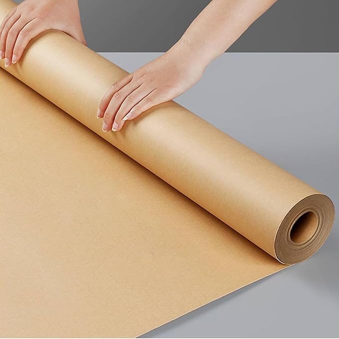 School Smart Butcher Kraft Paper Roll, 50 lbs, 30 Inches x 1000 Feet, Brown