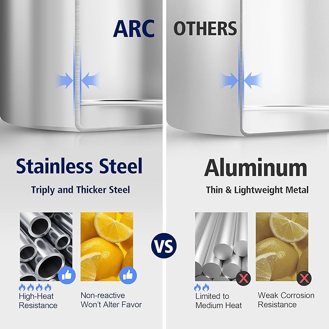 ARC 100 QT Large Crawfish Seafood Boil Pot with Basket and 2 Brown-paper Table Covers, Stainless Steel Stock Pot with Strainer, Outdoor Cooking Pot for Lobster, Crab, and Shrimp, 24 Gallon Pot