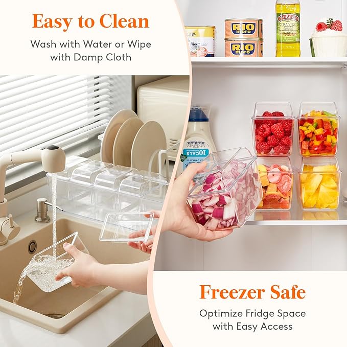 Lifewit 2 Pack Taco Bar Serving Set for Party with5Containers(2.5 Cup)&Components,Large Ice Chilled Condiment Caddy Organizer, Garnish Serving Tray Platter for Mimosa Bar Accessories,Fruit,Salad,Food