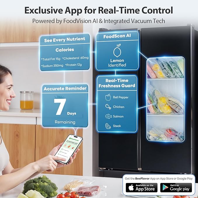 95Kpa Powerful Precision Pro Vacuum Sealer with 10-in-1 Functions, Easy-Lock Handle, Double Heat Seal & Double Pump, Vacuum Sealer Machine for Food with Bags Storage, Built-in Cutter, Green