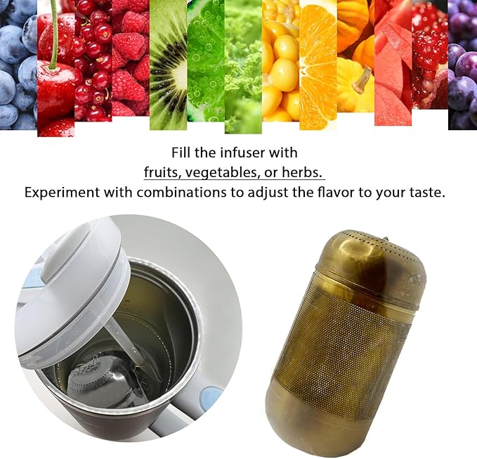 316 Stainless Steel Ion-Plated Fruit Infuser Insert &Tea Infuser for Loose Leaf,Compatible with Stanley,Hydro Flask,Iron Flask, Takeya,ThermoFlask，Reusable Filter for Herbs, Lemon, Cucumber