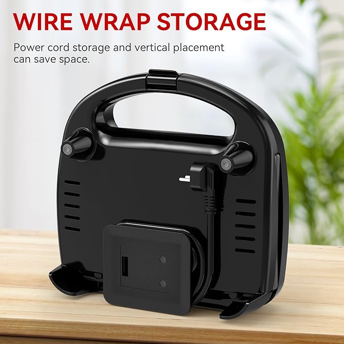 OSTBA Waffle Maker, 2 Slice Non-Stick Waffle Iron, Belgian Waffle Machine with Indicator Lights, PFOA Free, Perfect for Breakfast and Snacks, 750W