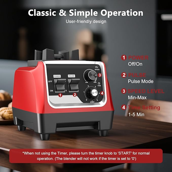 Blender for Smoothies with 1800 Watt Motor Powerful Countertop Blenders for Kitchen 70OZ Large Capacity Smoothie Blender and Grinder Combo for Ice Crush Frozen Drinks Puree