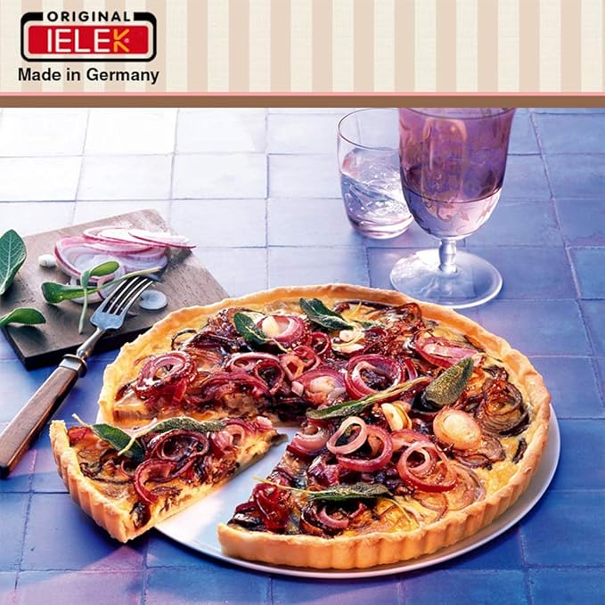 Tart Flan Pie Pan Nonstick Heavy Duty 10 Inch Quiche Cheese Molds With Removable Loose Bottom Fluted