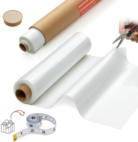 Silicone Baking Mat Roll -16IN x 10FT Non Stick Heat Resistant Food Grade Baking Mats, No Slip Reusable Freeze Dryer Mat,Pastry Mat,Countertop Protector Mat, Washable Oil-Proof Refrigerator Liners