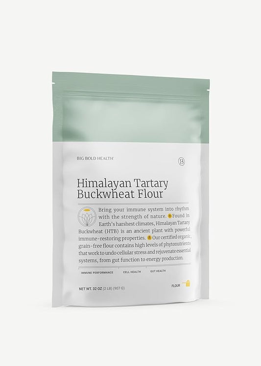 Big Bold Health Himalayan Tartary Buckwheat (HTB) Super Nutrition, Gluten-Free Flour Alternative for Baking. Certified Organic, Non-GMO, and Kosher
