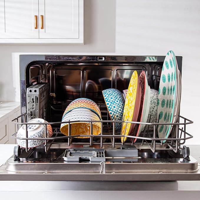 Ceramic Dipping Bowls Set - 4 Oz Small Dessert Bowl 3.5 Inch Porcelain Small Bowls for Side Dishes, Snack, Yogurt, Appetizer - Microwave Dishwasher Safe - Set of 6 - Assorted Colors