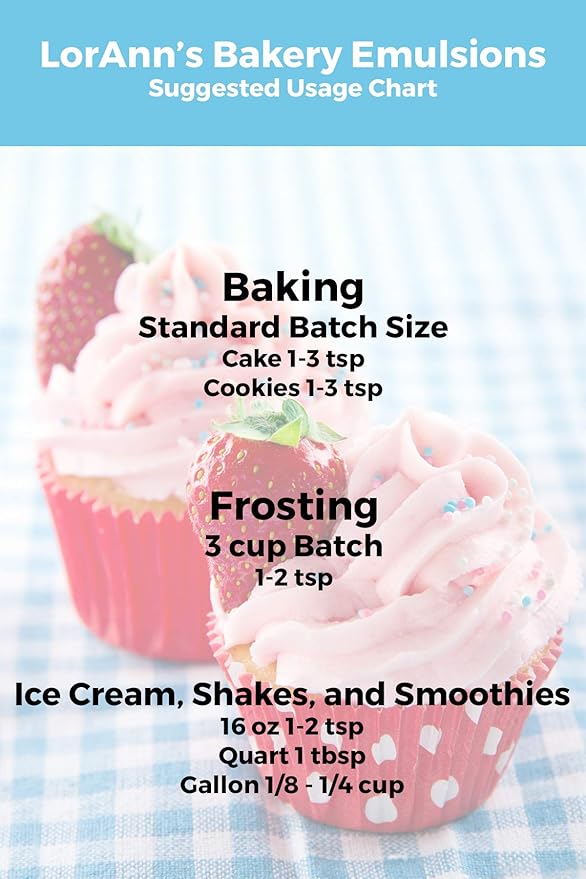 LorAnn Oils Almond Bakery Emulsion: True Essence, Ideal for Boosting Fruit Tones in Cakes, Cookies & Desserts, Gluten-Free, Keto-Friendly, Extract Substitute Essential for Your Kitchen, 4 Oz, 4 Pack