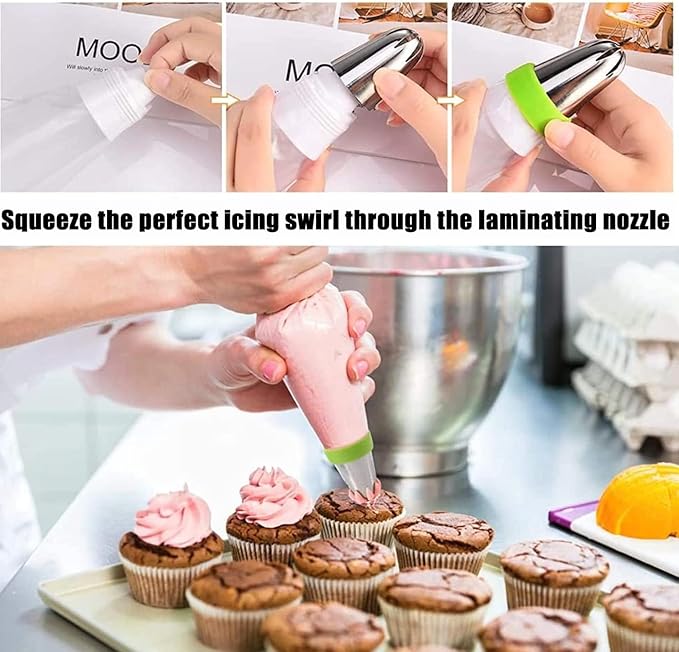 zhonglinhua99pcs Cake Pan Set with Removable Base, Cake Decorating Supplies with 3 Nonstick Bakeware Springform Pans (8" 9" 10"), Numbered Icing Piping Tips and Other Baking Supplies for Cheesecake
