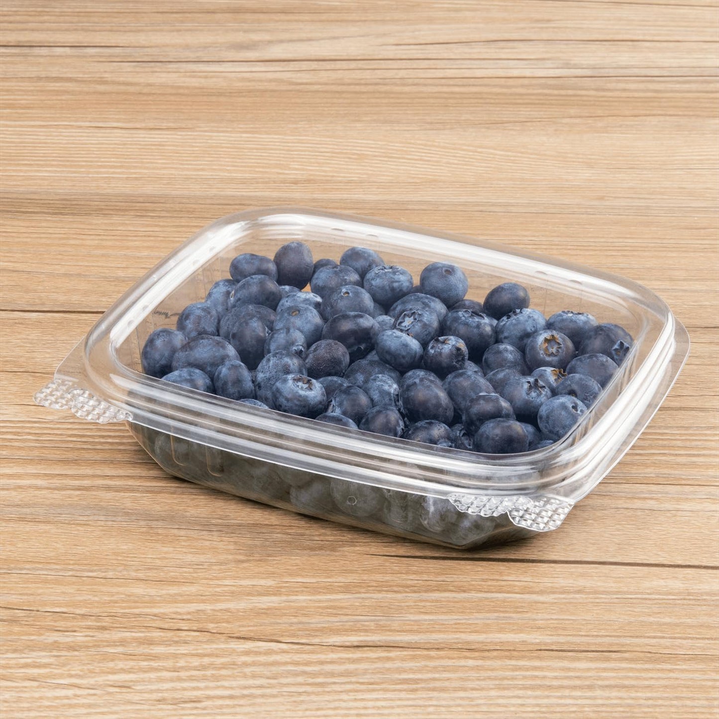 Karat [8oz -200 ct Small Clamshell Containers with Lids, For Berries, Fruits, Nuts, and Home Meal Prep - Clear Plastic Food Containers, Take Out Containers