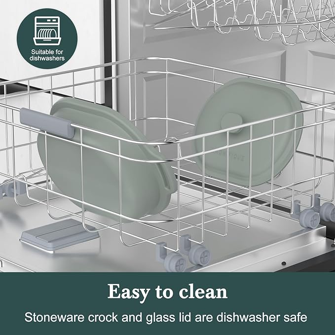 4 Quart Programmable Slow Cooker with Flexible Easy Programming, 8-in-1 Multi-Cooker with Dishwasher Safe Lid & Removable Crock Pot & Wooden Spoon, Nonstick, Oven Safe Pot to 500°F, Olive