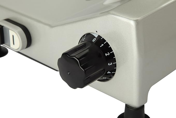 10" Premium Chromium-plated Steel Blade Electric Deli Meat Cheese Food Slicer Commercial and for Home use 240W BESWOOD250