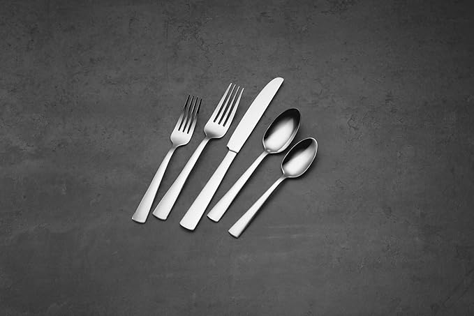 Oneida 20 Piece Everyday Nocha 20PC Flatware Set, Service for 4, Silver