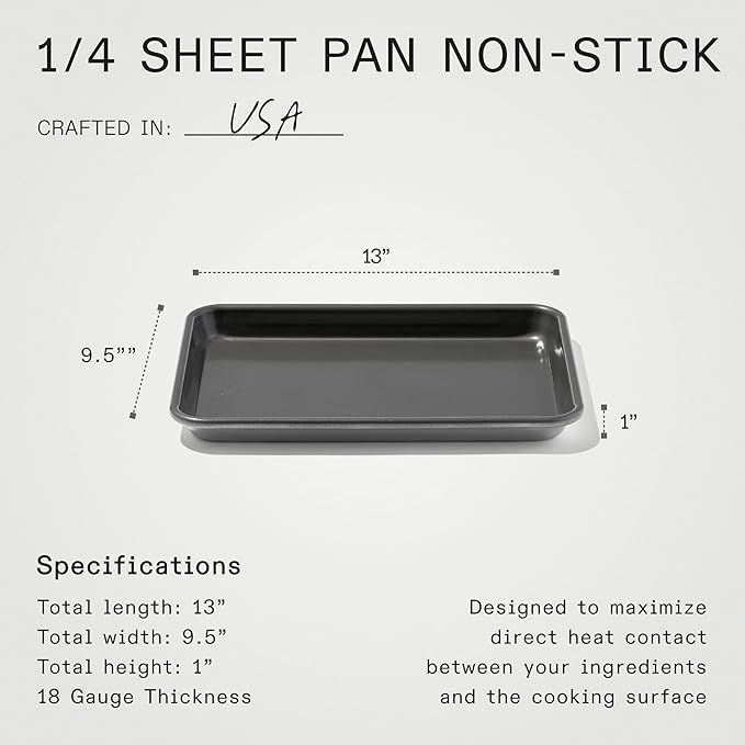 Made In Cookware - Quarter Non Stick Sheet Pan - 3004 Aluminum - Professional Bakeware