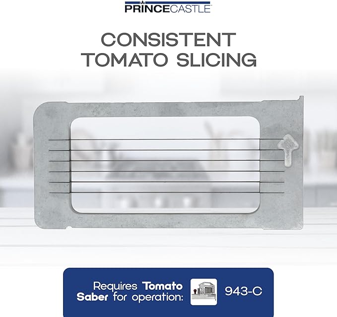 Prince Castle 3/8" Blade Cartridge for 943-C Tomato Saber, 6 Blades - Blade Replacement Cutter Blade for Cutting and Chopping Tomatoes, Fruits and More in Commercial Kitchens, Restaurants and More