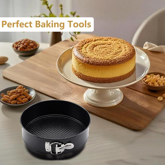 9" Springform Pan, Cheesecake Pan with Removable Bottom, Spring Form Round Baking Cake Mold for Pie,Bakeware Accessories,Baking Gadgets