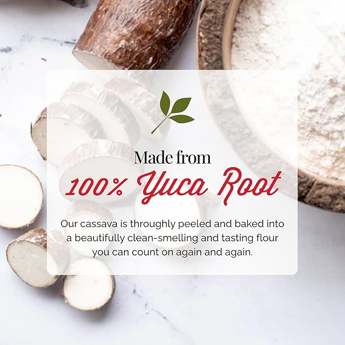 Otto's Naturals Organic Multi-Purpose Cassava Flour, Gluten-Free, Grain, Nut and Gum-Free, 1-to-1 Wheat Alternative, Paleo, AIP, 10 lb