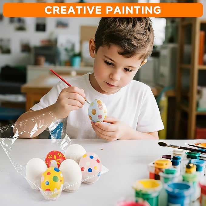 120Pack Jumbo Egg Cartons Duck Egg Cartons Extra Large Egg Containers XL Egg Tray Holders for Home Ranch Chicken Farm, Commercial Business Market Display, 2x3 Grids