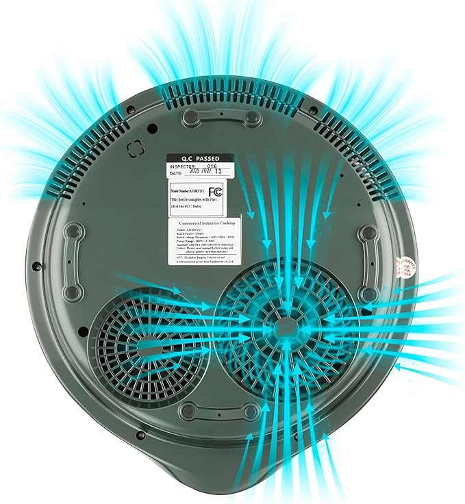 1700W/85V~120V Electric Wok Used For Home And Commercial,Induction Cooktop With Stainless Steel Pot Provide Quick Heat-up and Faster Cooking Times