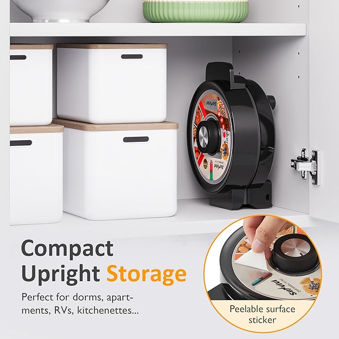 Sunvivi Heart Waffle Maker: 5 Heart Shaped Waffle Iron with Adjustable Temperature Control, Nonstick Waffle Machine with Indicator Light, Easy to Clean,The best gifts Her, Kids and Families