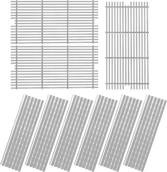 54911 Cooking Grid Grates with 94091 Heat Plate Replacement for Viking VGBQ 30" T Series, VGBQ 40 T SER, VGBQ410-3RE, VGIQ410-3RE, VGBQ 41'T,VGBQ300T,VGBQ0302T, VGBQ3002RT Grill Parts