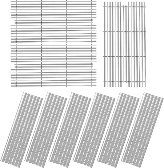 54911 Cooking Grid Grates with 94091 Heat Plate Replacement for Viking VGBQ 30" T Series, VGBQ 40 T SER, VGBQ410-3RE, VGIQ410-3RE, VGBQ 41'T,VGBQ300T,VGBQ0302T, VGBQ3002RT Grill Parts