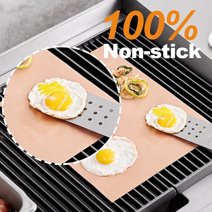 UBeesize 75 Inch Roll Reusable Copper Oven Liners for Bottom of Oven,Thick Heavy Duty Non Stick Teflon Oven Mats Cut to Custom Fit Electric, Gas, Toaster，Convection, Microwave Ovens and Grills