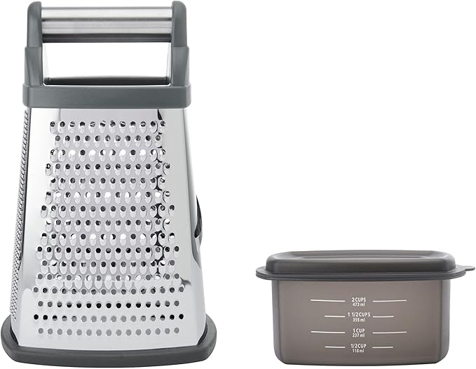 KitchenAid Gourmet Box Grater, Charcoal Gray, 10 Inch