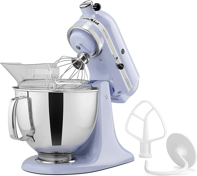 KitchenAid Artisan Series 5 Quart Tilt Head Stand Mixer with Pouring Shield KSM150PS, Lavender Cream