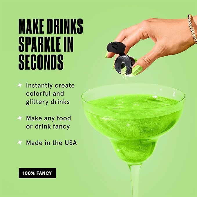 Fancy Sprinkles Limited Edition Halloween Peridot Green Premium Edible Glitter, 100% Edible Glitter for Sparkling Food & Drinks No Taste or Texture (4gm)