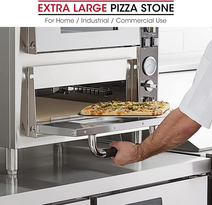Unicook 22 Inch Extra Large Pizza Stone for Oven and Grill, Rectangular Baking Stone 22" x 14" x 0.6", Thermal Shock Resistant, Ideal for Baking Several Crispy Pizzas Bread